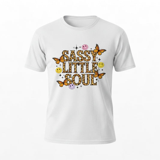 Illustrated Solutions Store white kids t-shirt with leopard print text