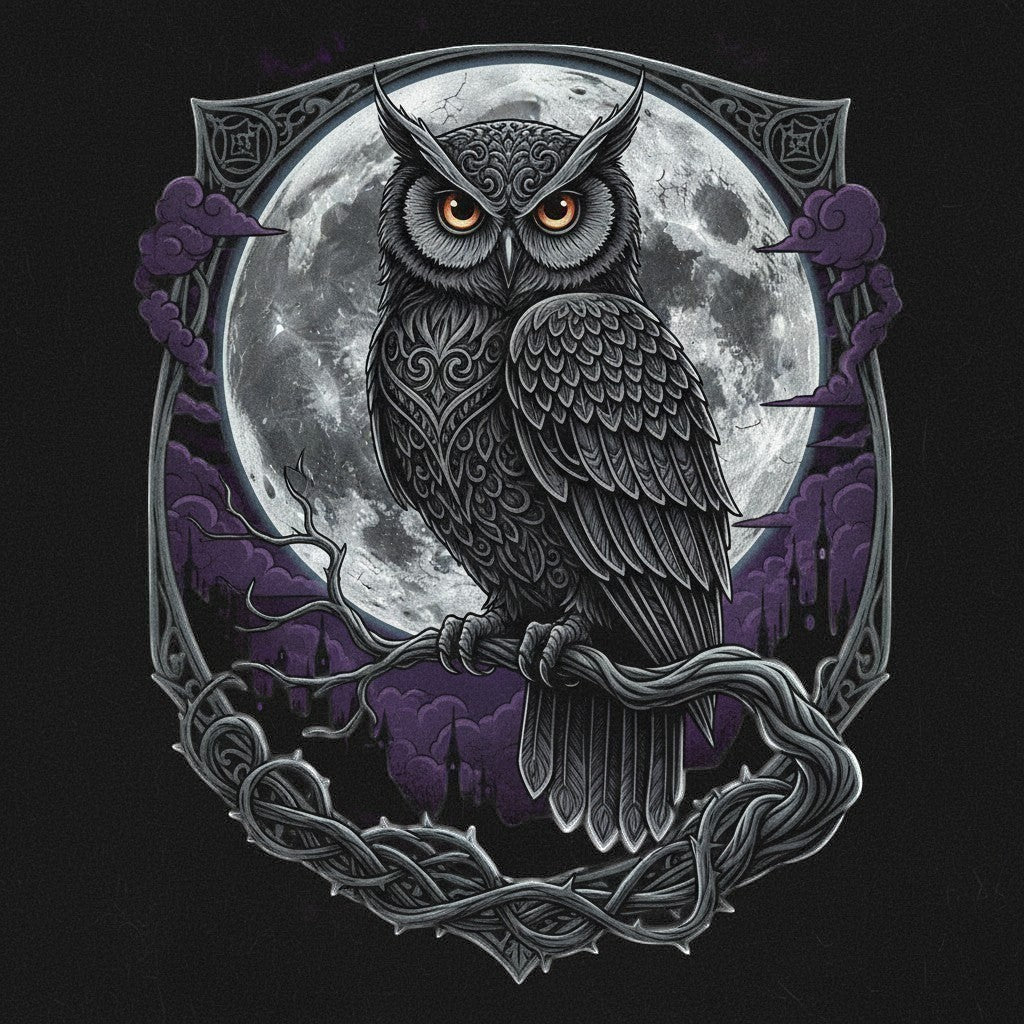 AI generated Gothic Owl Image