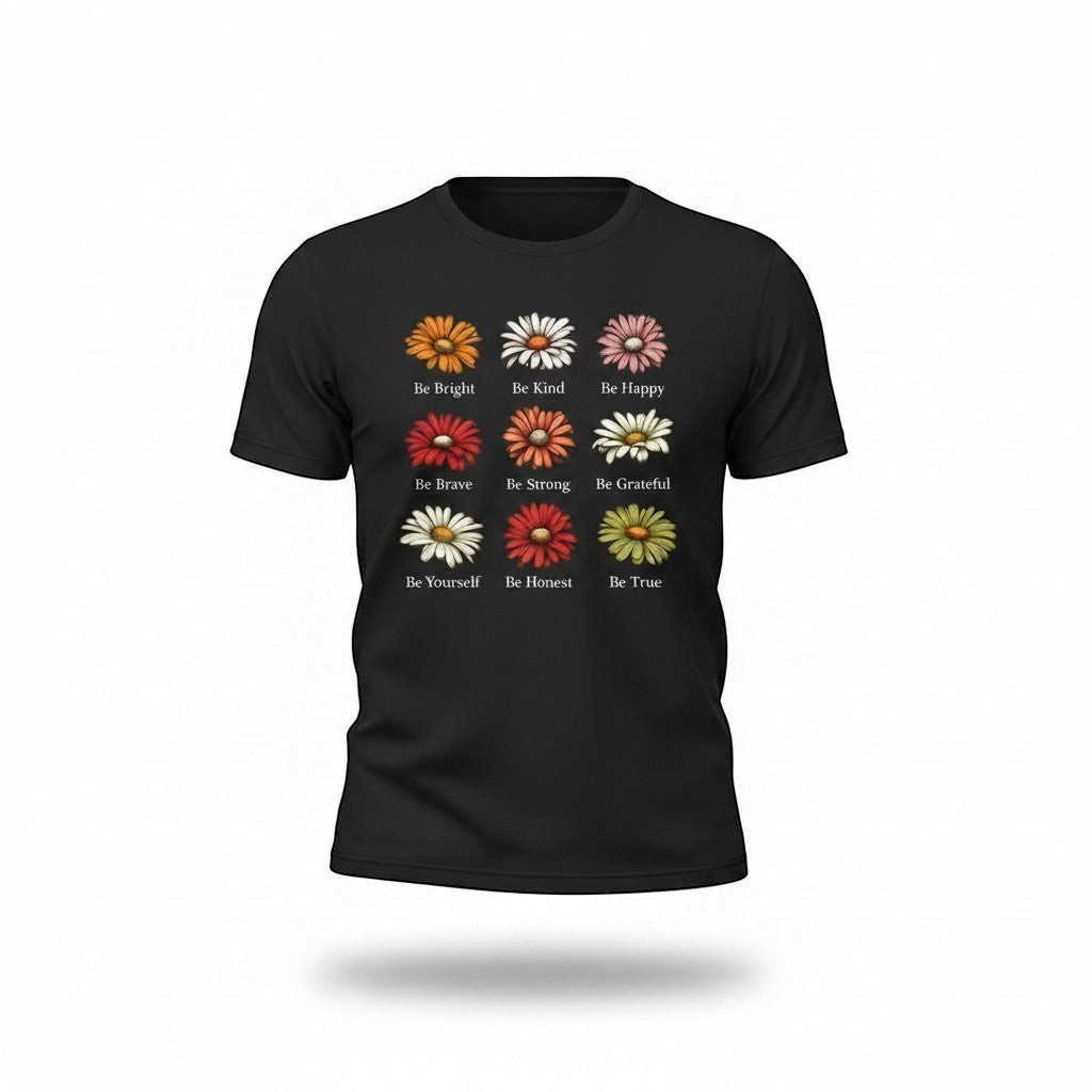 Black Daisy Affirmation's t-shirt