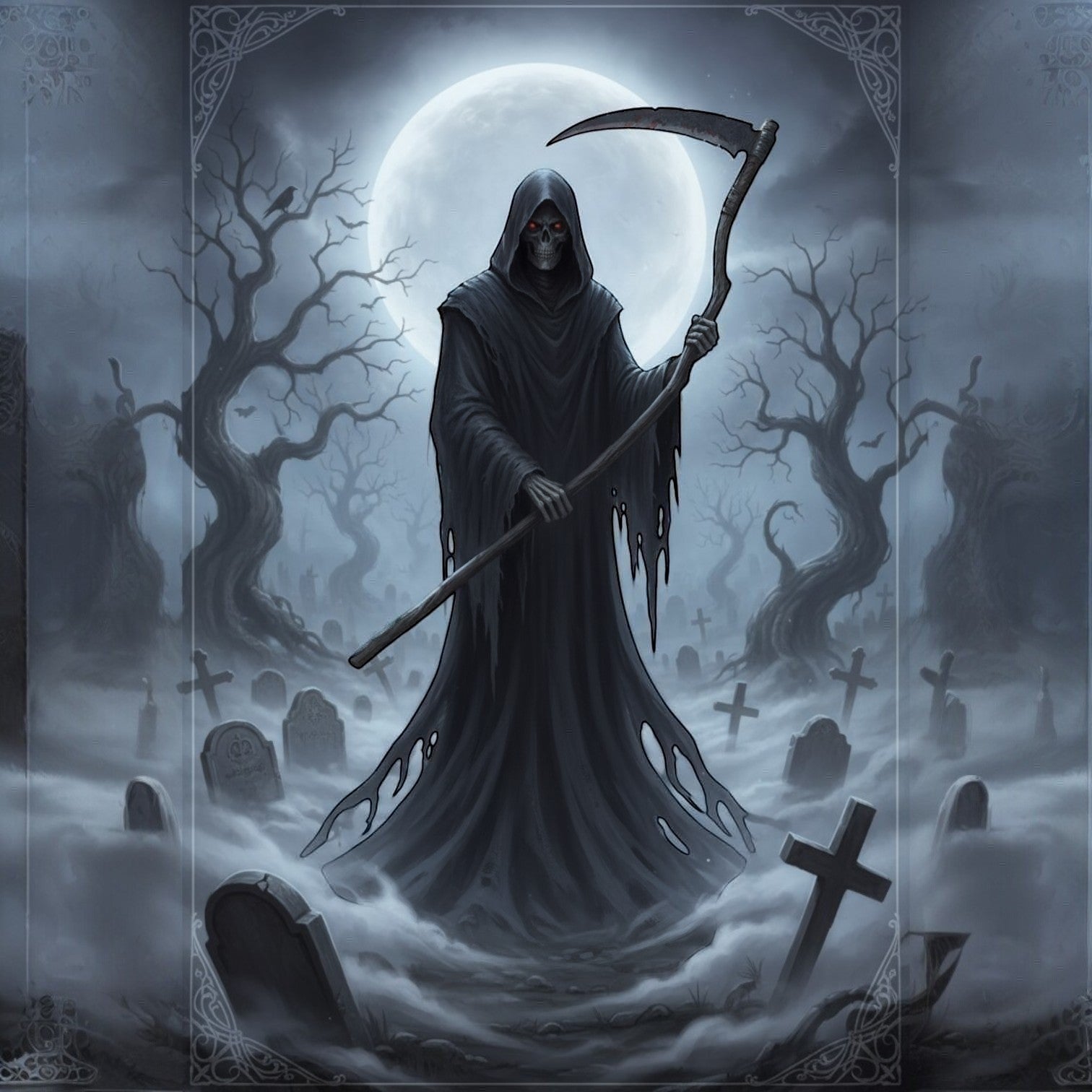 AI generated grim reaper image
