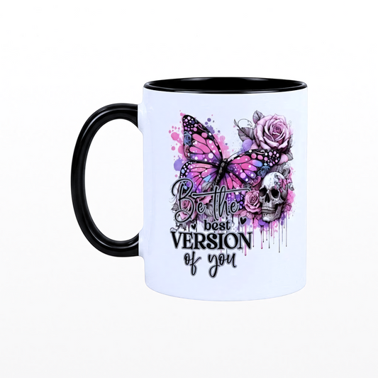 Gothic Mug | Be the Best Version of You Butterfly & Skull