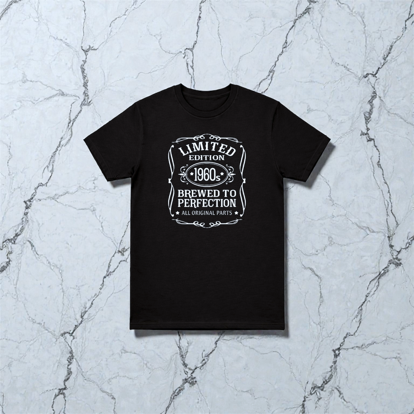 Limited edition decade t-shirt vintage style printed in UK