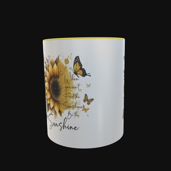 be the sunshine yellow 2 tone durham mug video hand printed in the UK