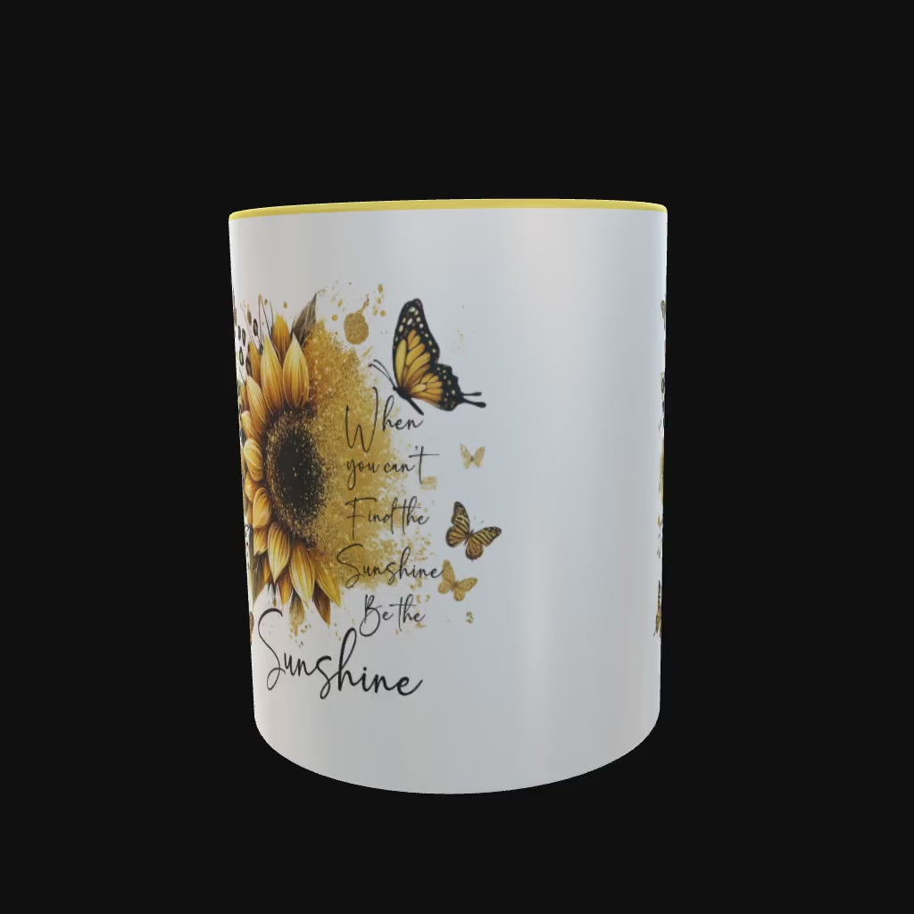 be the sunshine yellow 2 tone durham mug video hand printed in the UK